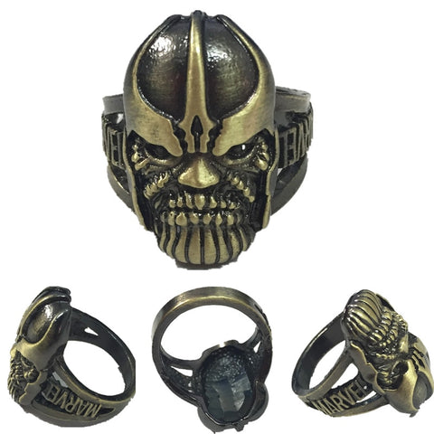 Marvel Thanos Head Bronze Handmade Ring