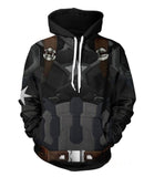 Captain America Style Hoodie